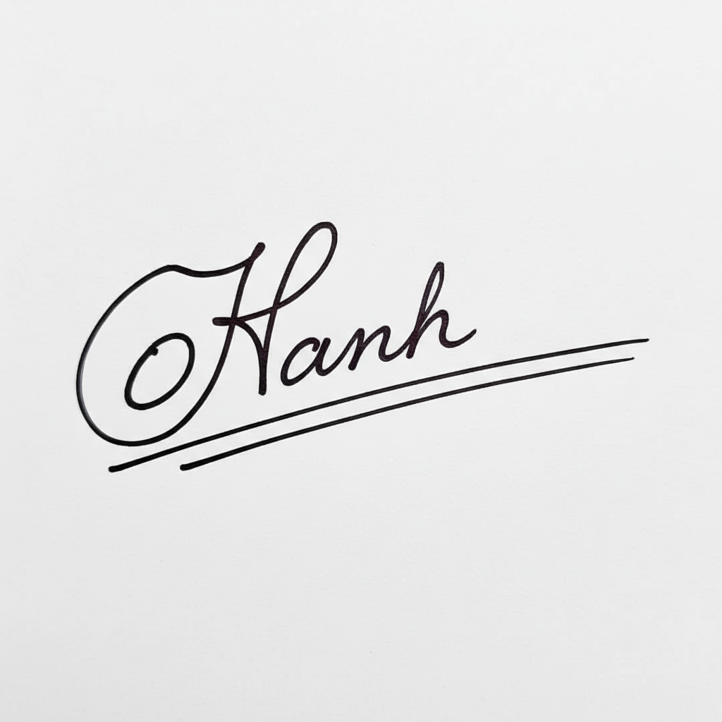 Mẫu chữ ký tên Hạnh số 7