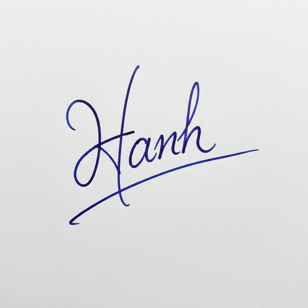 Mẫu chữ ký tên Hạnh số 8