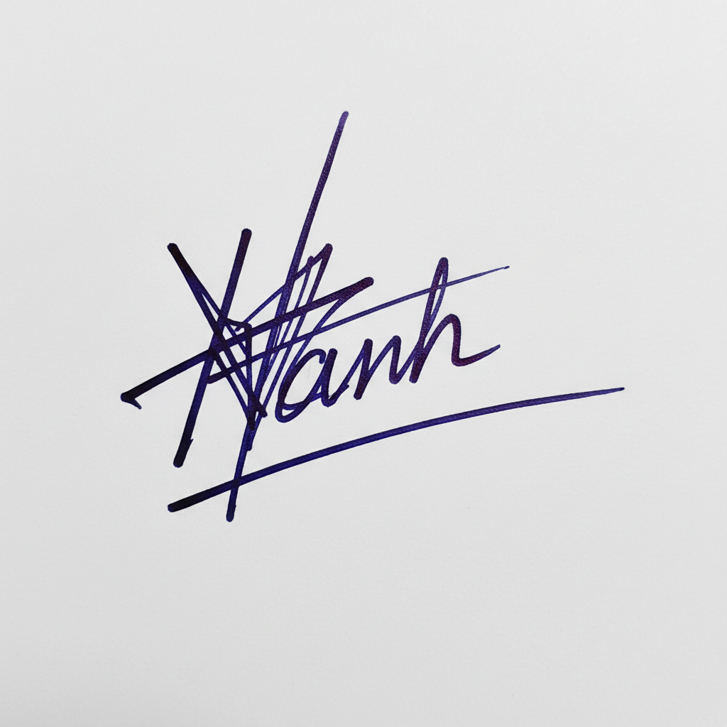 Mẫu chữ ký tên Hạnh số 9