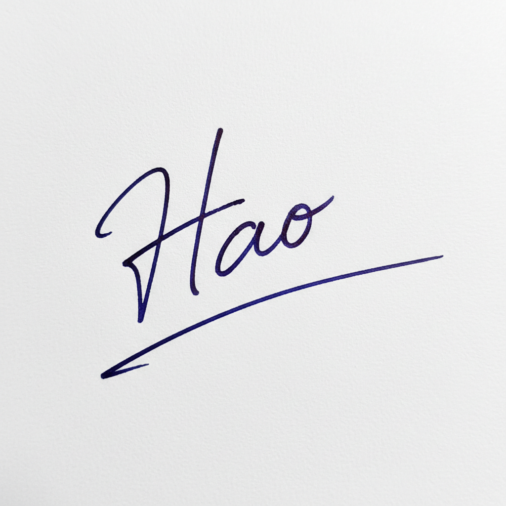 Mẫu chữ ký tên Hào số 1