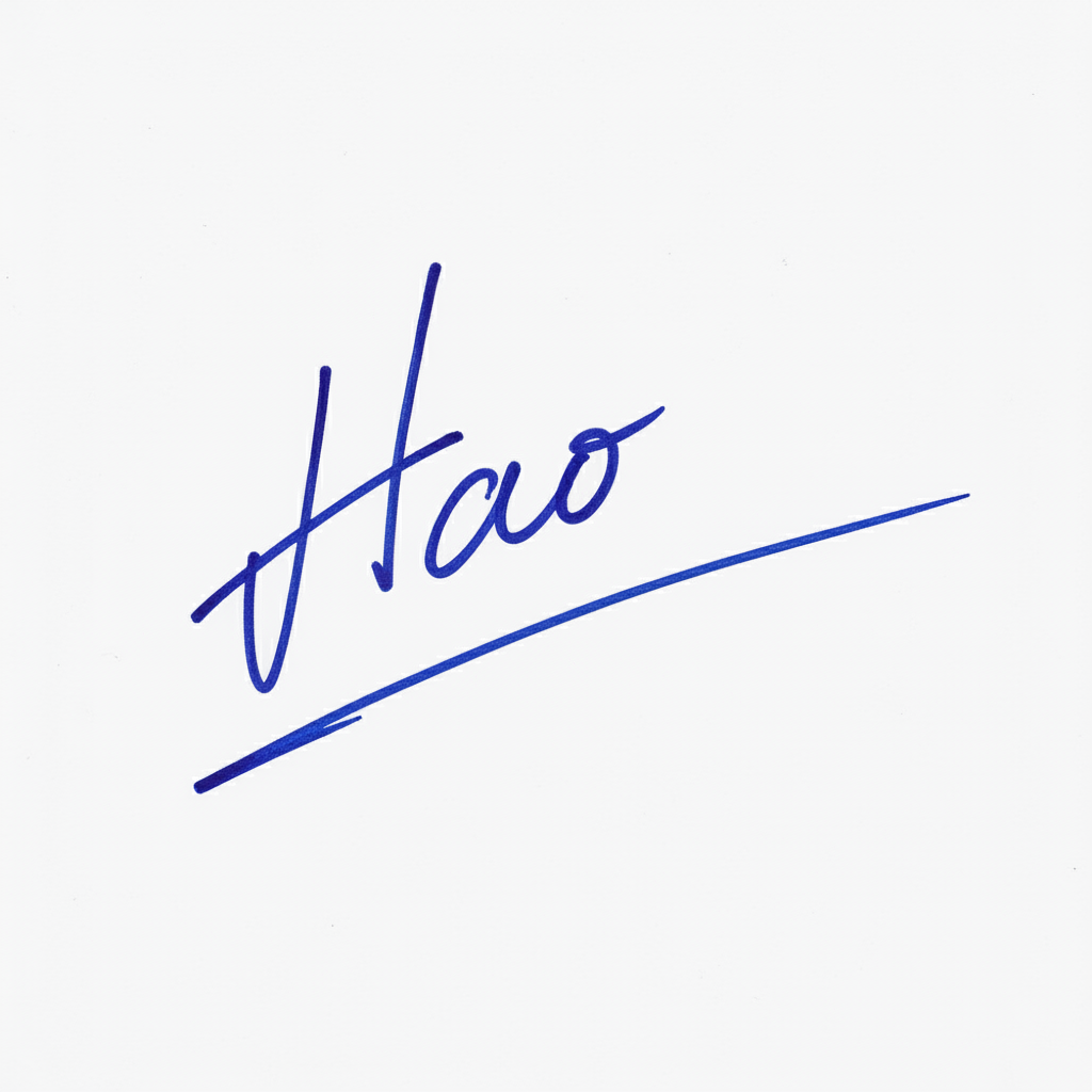 Chữ Ký Đẹp Tên Hào: Dấu Ấn Cá Tính, Khai Mở Vận Mệnh Mẫu chữ ký tên Hào số 3