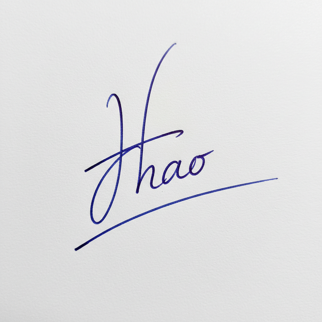 Chữ Ký Đẹp Tên Hào: Dấu Ấn Cá Tính, Khai Mở Vận Mệnh Mẫu chữ ký tên Hào số 8