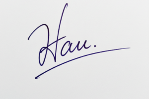 Mẫu chữ ký tên Hậu số 1