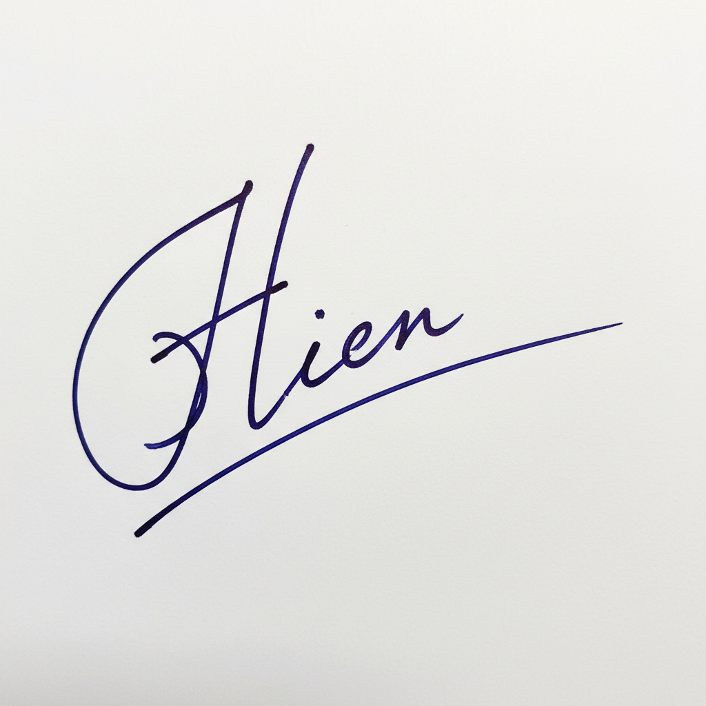 Mẫu chữ ký tên Hiền số 1