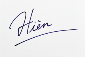 Mẫu chữ ký tên Hiền số 1