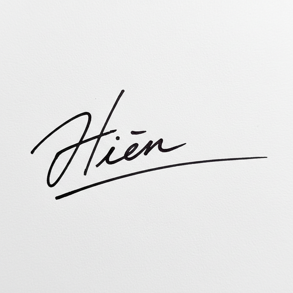 Mẫu chữ ký tên Hiền số 10