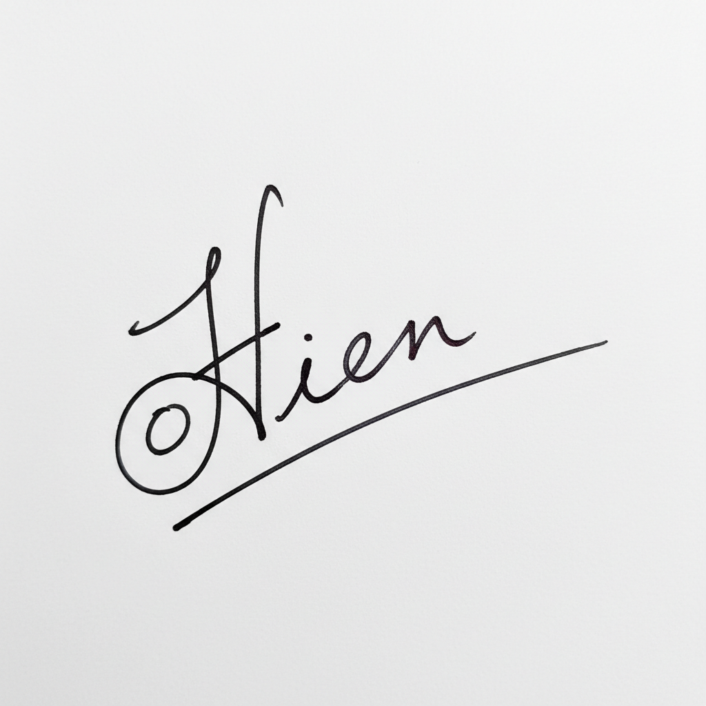 Mẫu chữ ký tên Hiền số 2