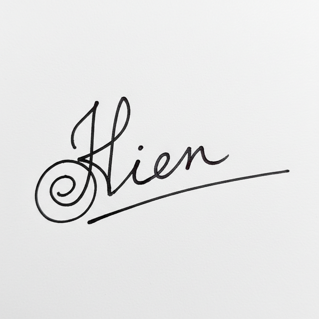 Mẫu chữ ký tên Hiền số 2