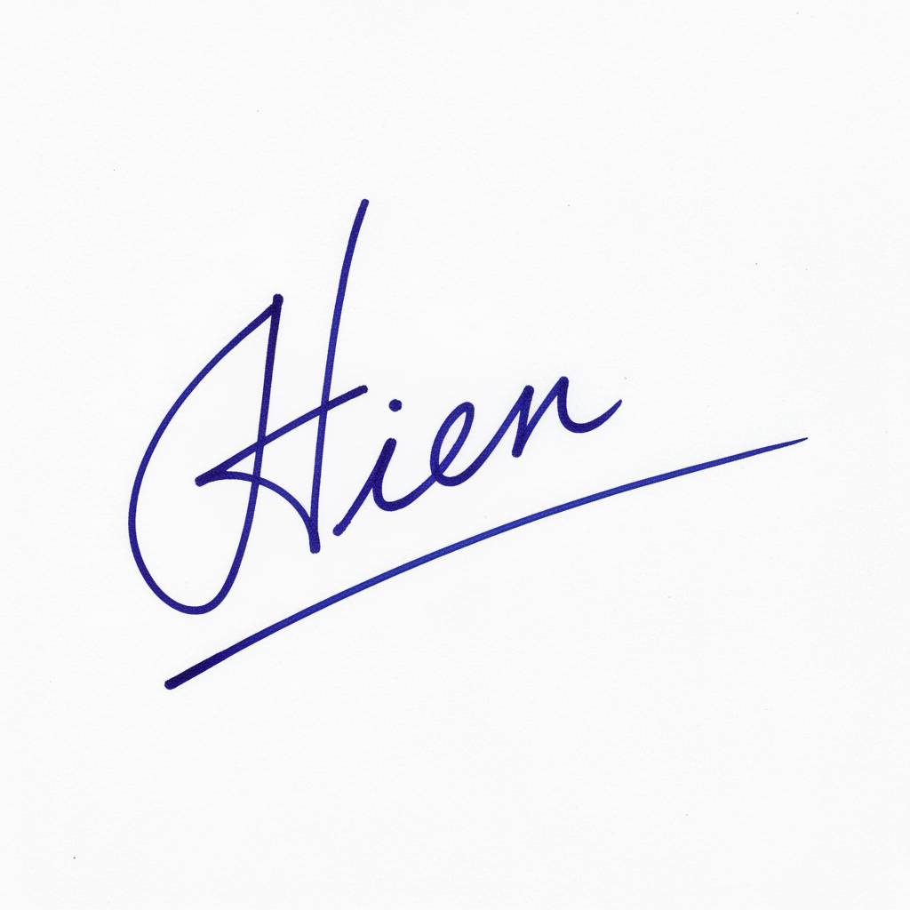 Mẫu chữ ký tên Hiền số 3