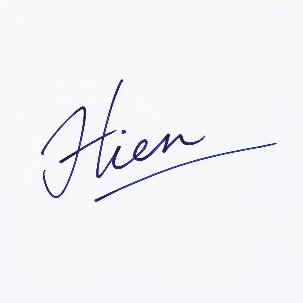 Mẫu chữ ký tên Hiền số 4