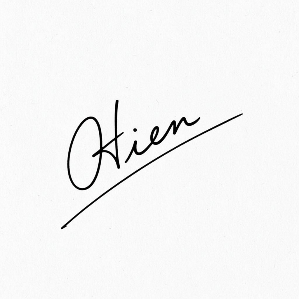 Mẫu chữ ký tên Hiền số 5