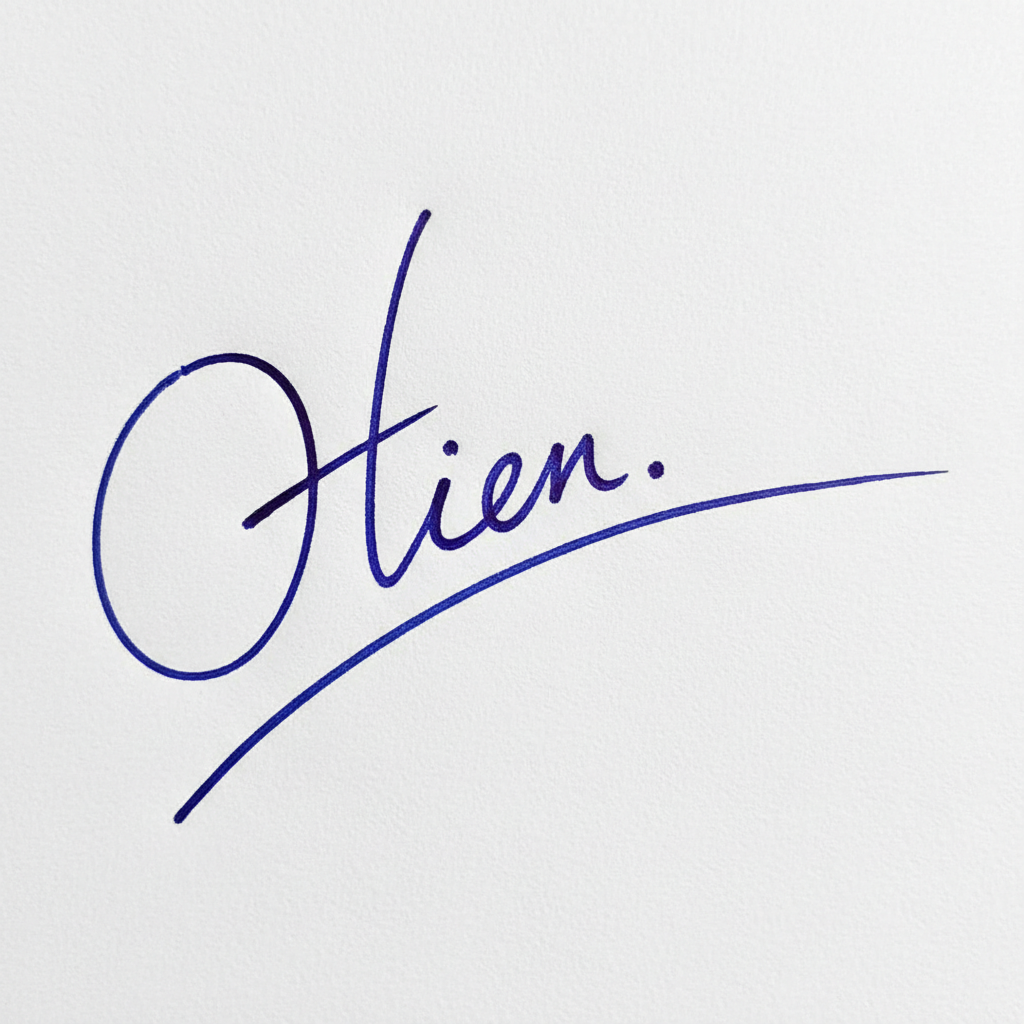 Mẫu chữ ký tên Hiền số 6