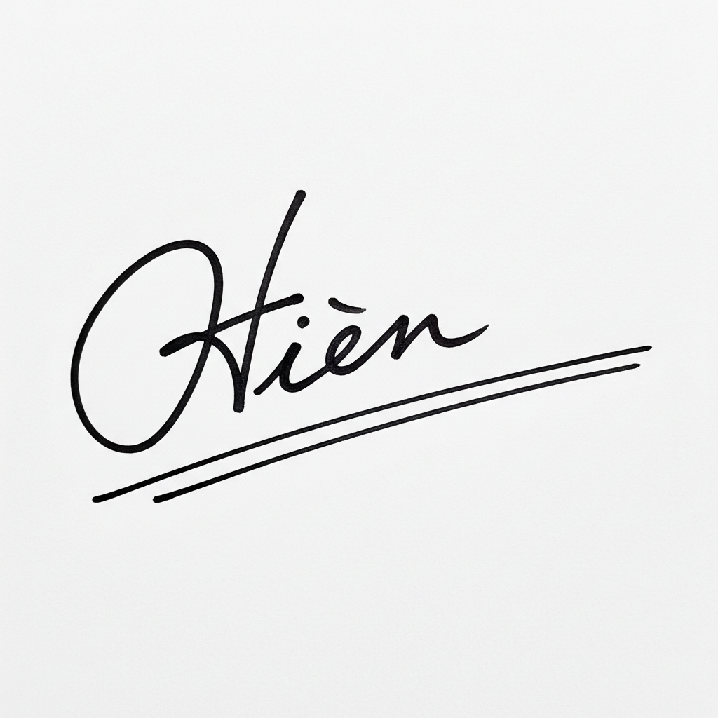 Mẫu chữ ký tên Hiền số 7