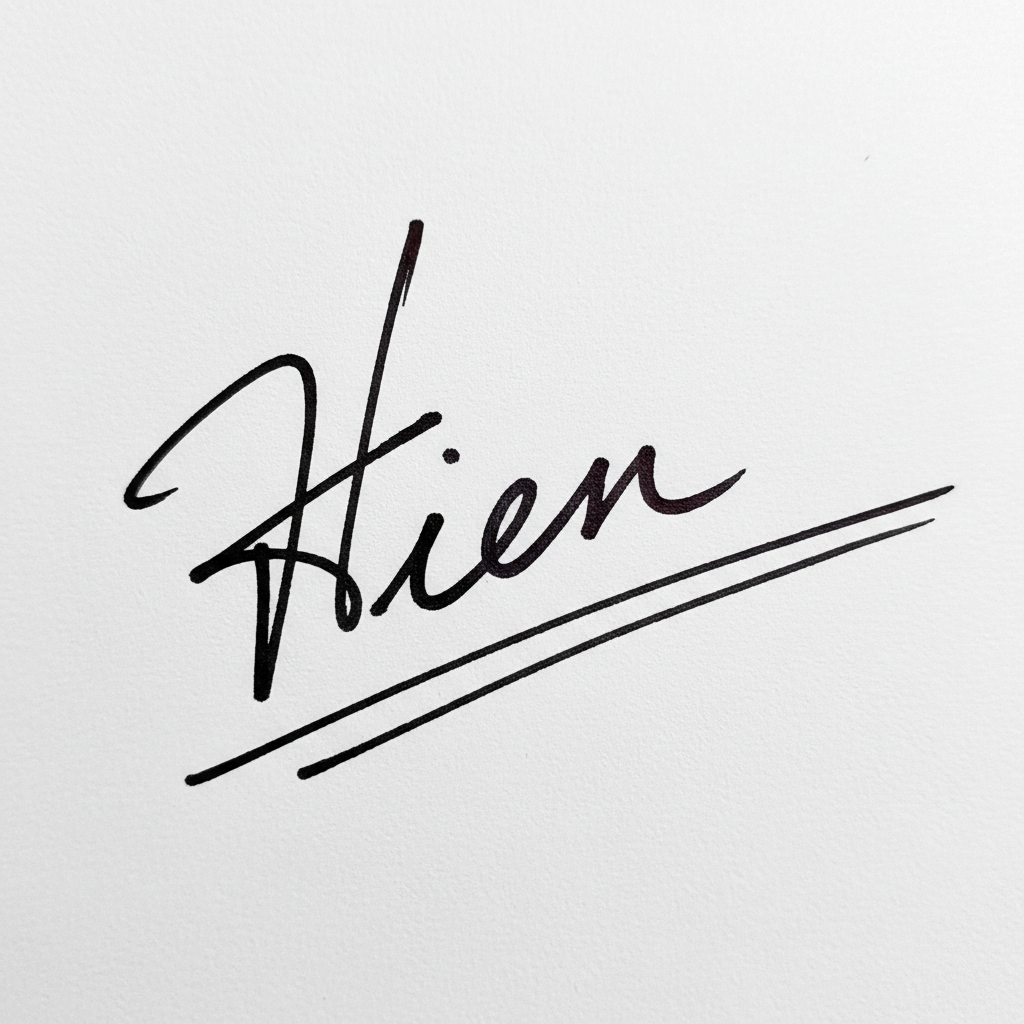 Mẫu chữ ký tên Hiền số 7