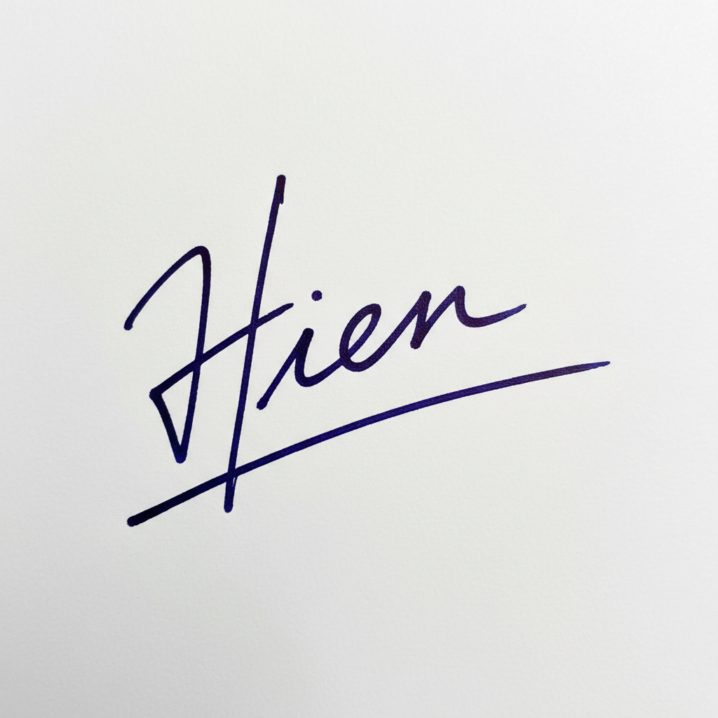 Mẫu chữ ký tên Hiền số 9