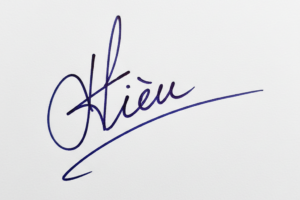 Mẫu chữ ký tên Hiếu số 1