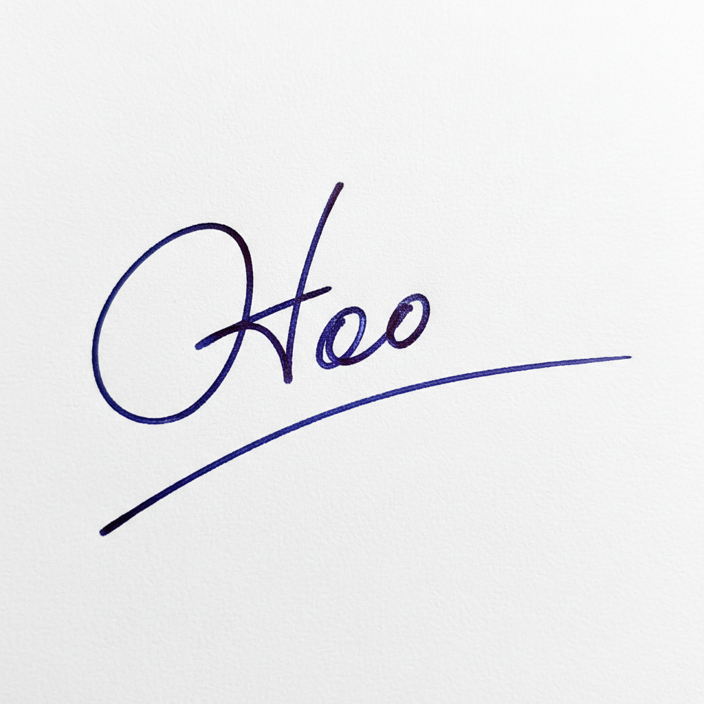 Mẫu chữ ký tên Họ số 1