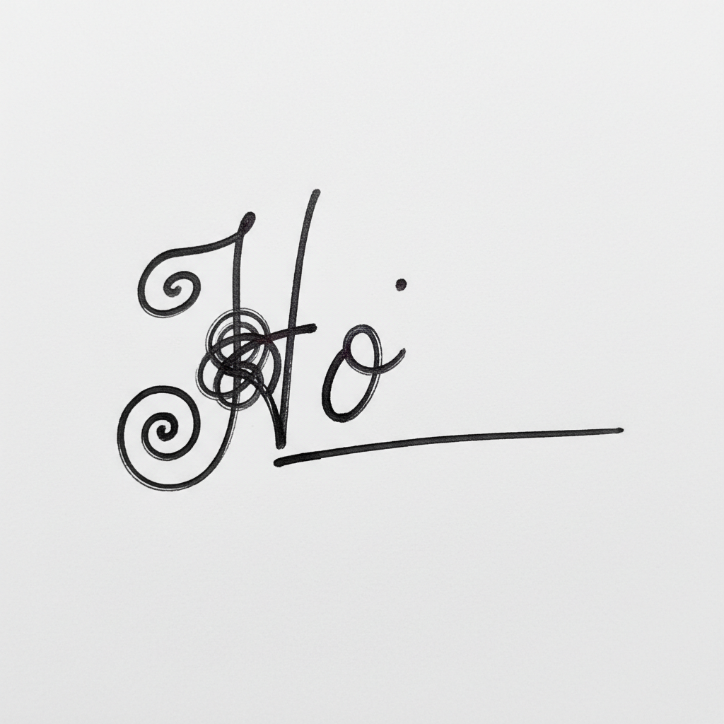 Mẫu chữ ký tên Họ số 2