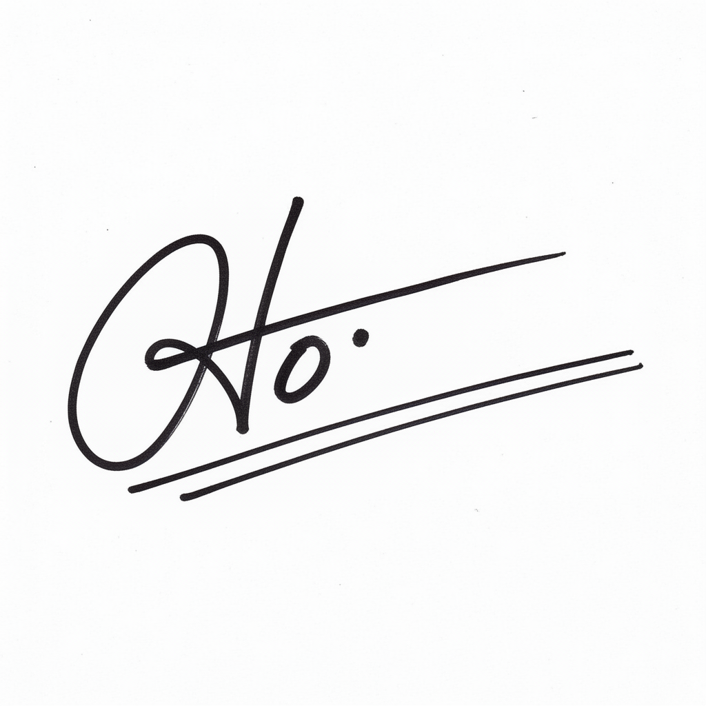 Mẫu chữ ký tên Họ số 7