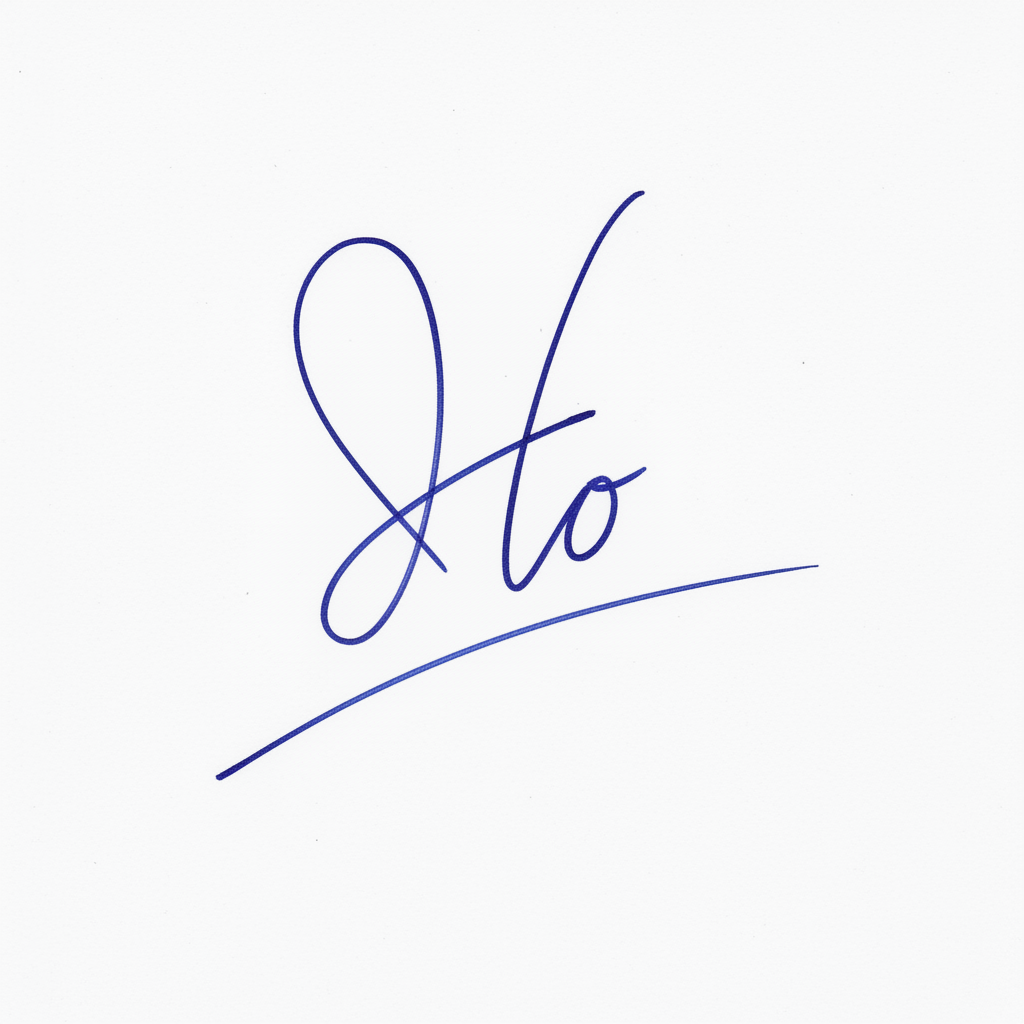 Mẫu chữ ký tên Họ số 8