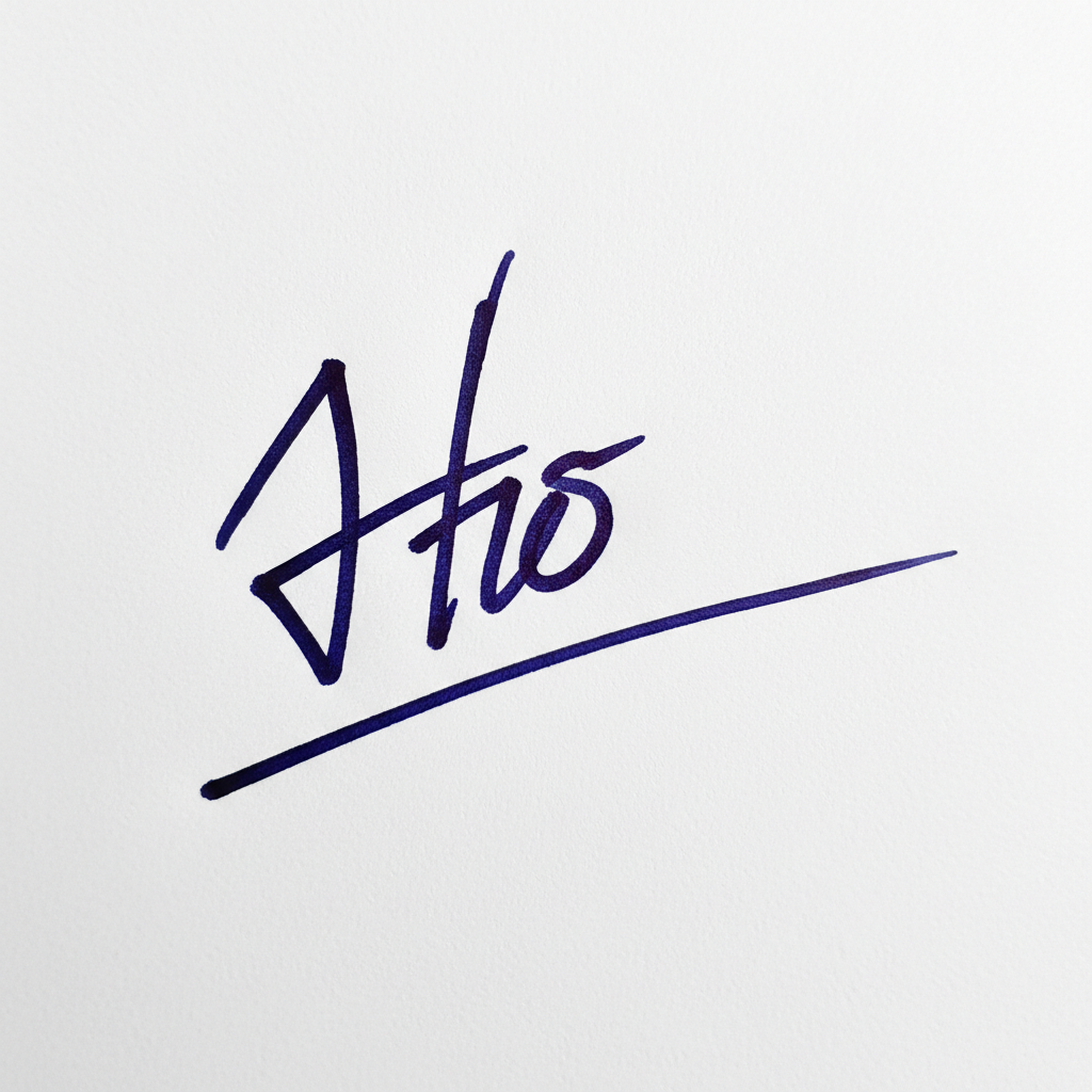 Mẫu chữ ký tên Họ số 9