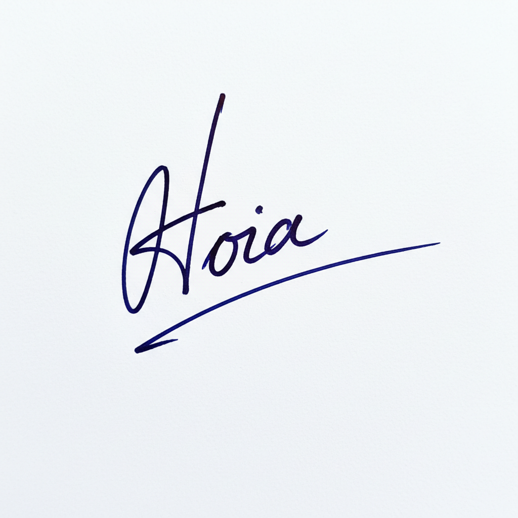 Mẫu chữ ký tên Hoa số 1