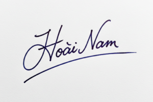 Mẫu chữ ký tên Hoài Nam số 1