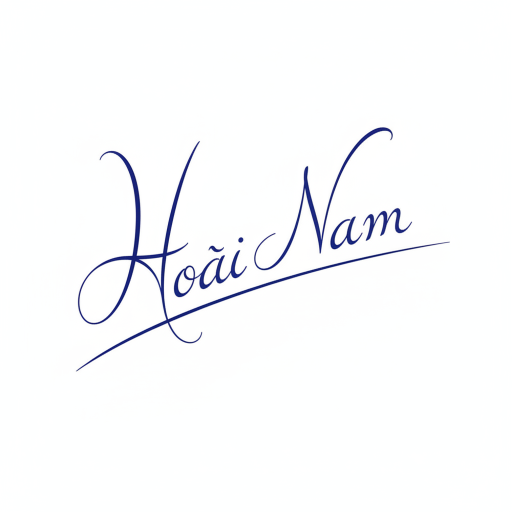 Mẫu chữ ký tên Hoài Nam số 8