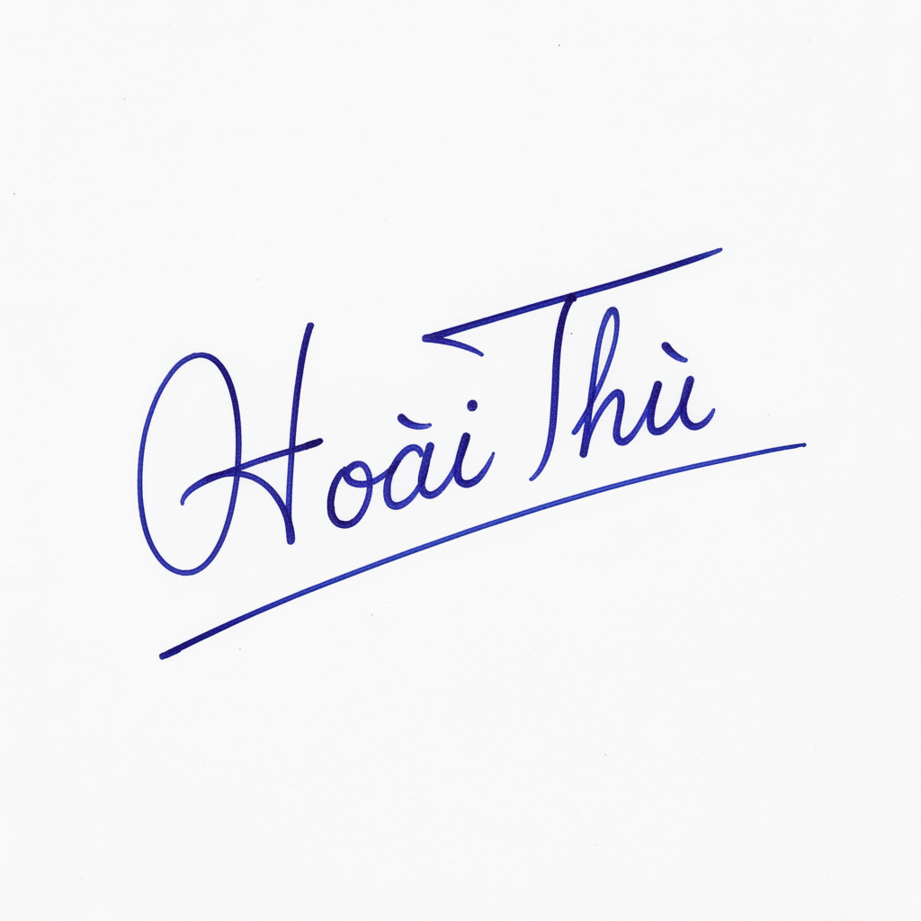 Mẫu chữ ký tên Hoài Thu số 8