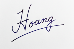 Mẫu chữ ký tên Hoàng số 1