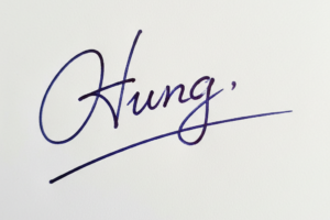 Mẫu chữ ký tên Hưng số 1