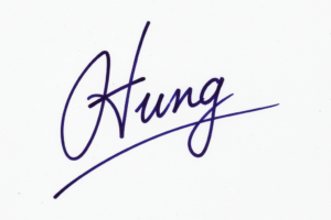 Mẫu chữ ký tên Hưng số 1