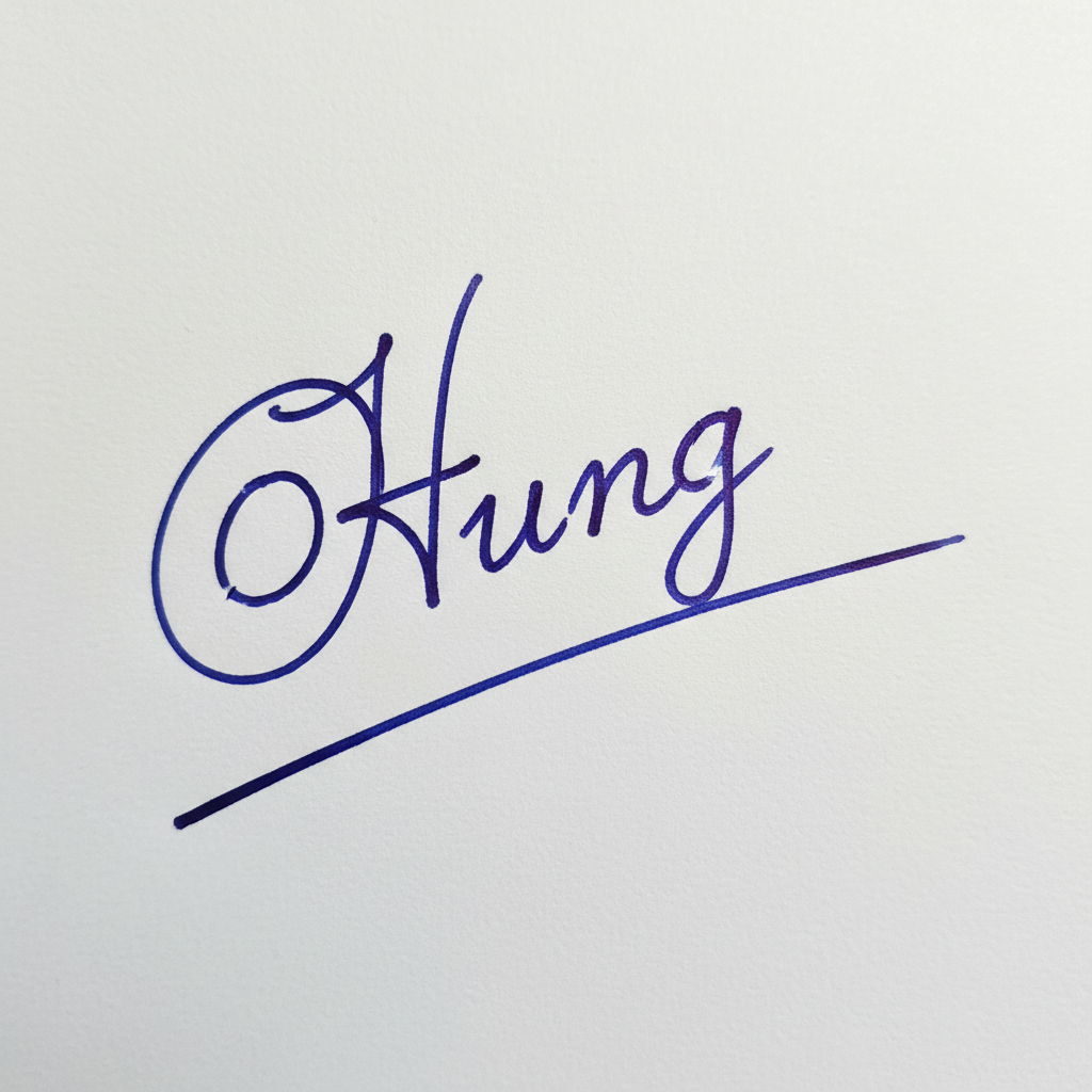 Các Mẫu Chữ Ký Tên Hưng: Nâng Tầm Cá Tính, Hút Vận May Mẫu chữ ký tên Hưng số 3