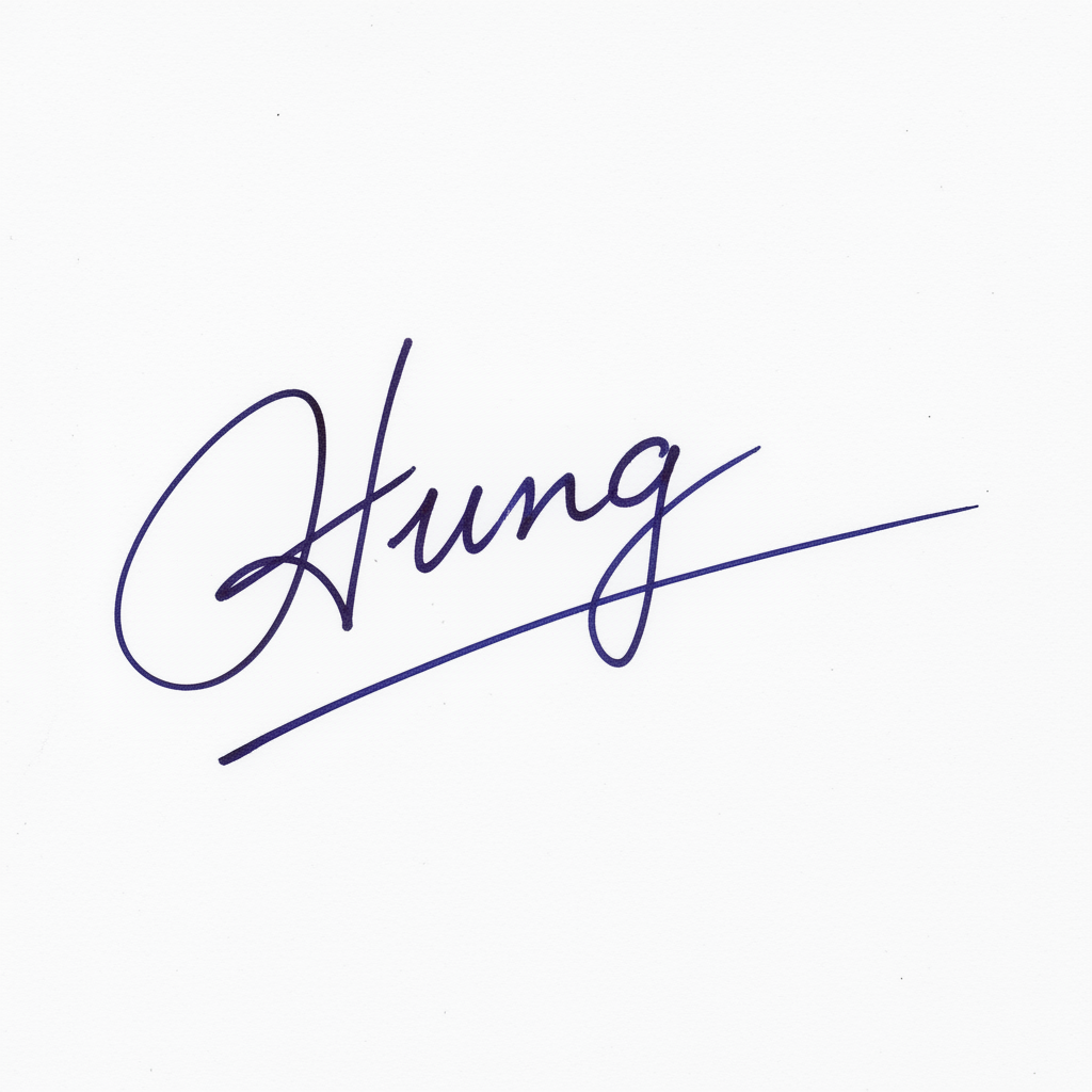 Các Mẫu Chữ Ký Tên Hưng: Nâng Tầm Cá Tính, Hút Vận May Mẫu chữ ký tên Hưng số 4