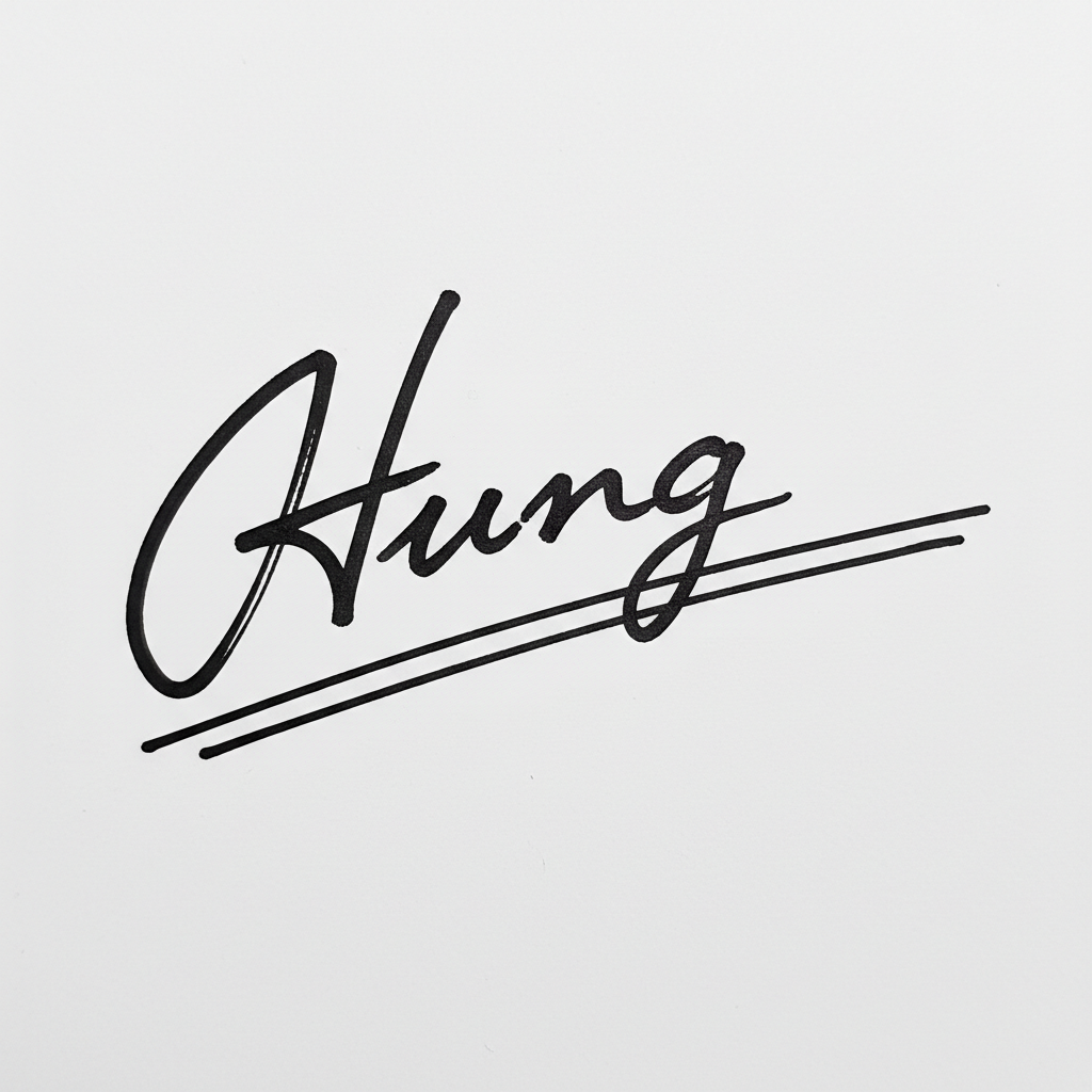 Các Mẫu Chữ Ký Tên Hưng: Nâng Tầm Cá Tính, Hút Vận May Mẫu chữ ký tên Hưng số 7