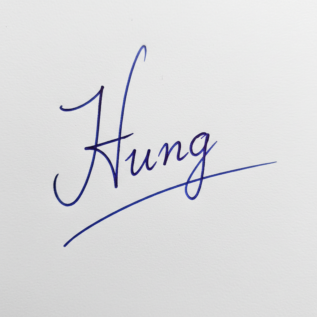 Các Mẫu Chữ Ký Tên Hưng: Nâng Tầm Cá Tính, Hút Vận May Mẫu chữ ký tên Hưng số 8