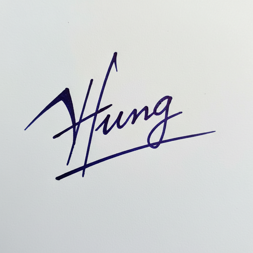 Các Mẫu Chữ Ký Tên Hưng: Nâng Tầm Cá Tính, Hút Vận May Mẫu chữ ký tên Hưng số 9