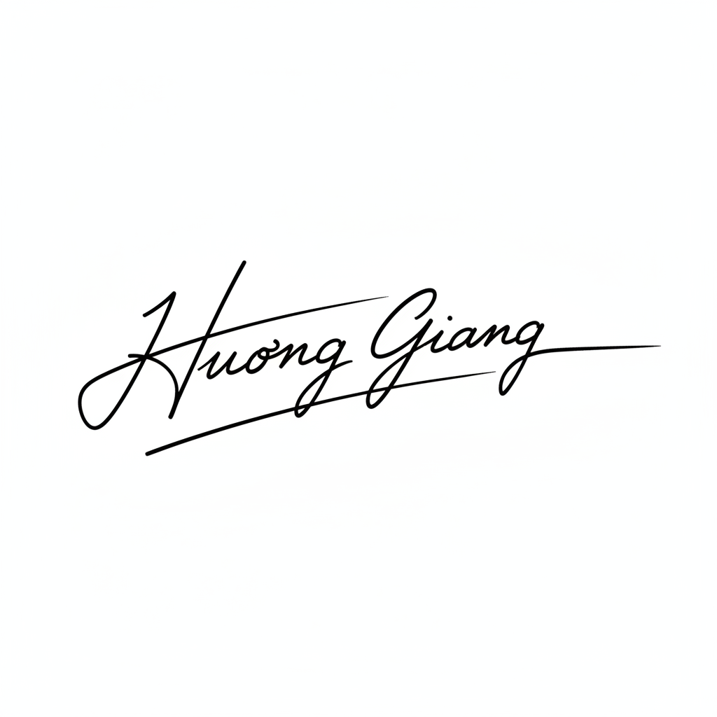 Mẫu chữ ký tên Hương Giang số 10