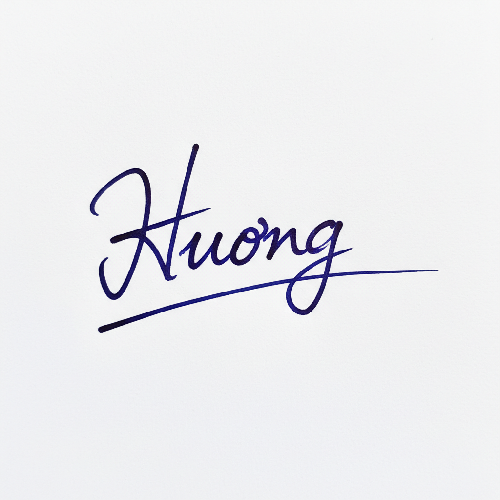 Mẫu chữ ký tên Hương số 1