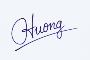 Mẫu chữ ký tên Hương số 1