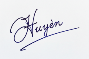 Mẫu chữ ký tên Huyền số 1