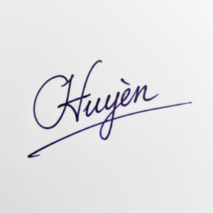 Mẫu chữ ký tên Huyền số 1