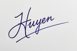 Mẫu chữ ký tên Huyền số 1