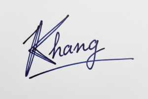 Mẫu chữ ký tên Khang số 1
