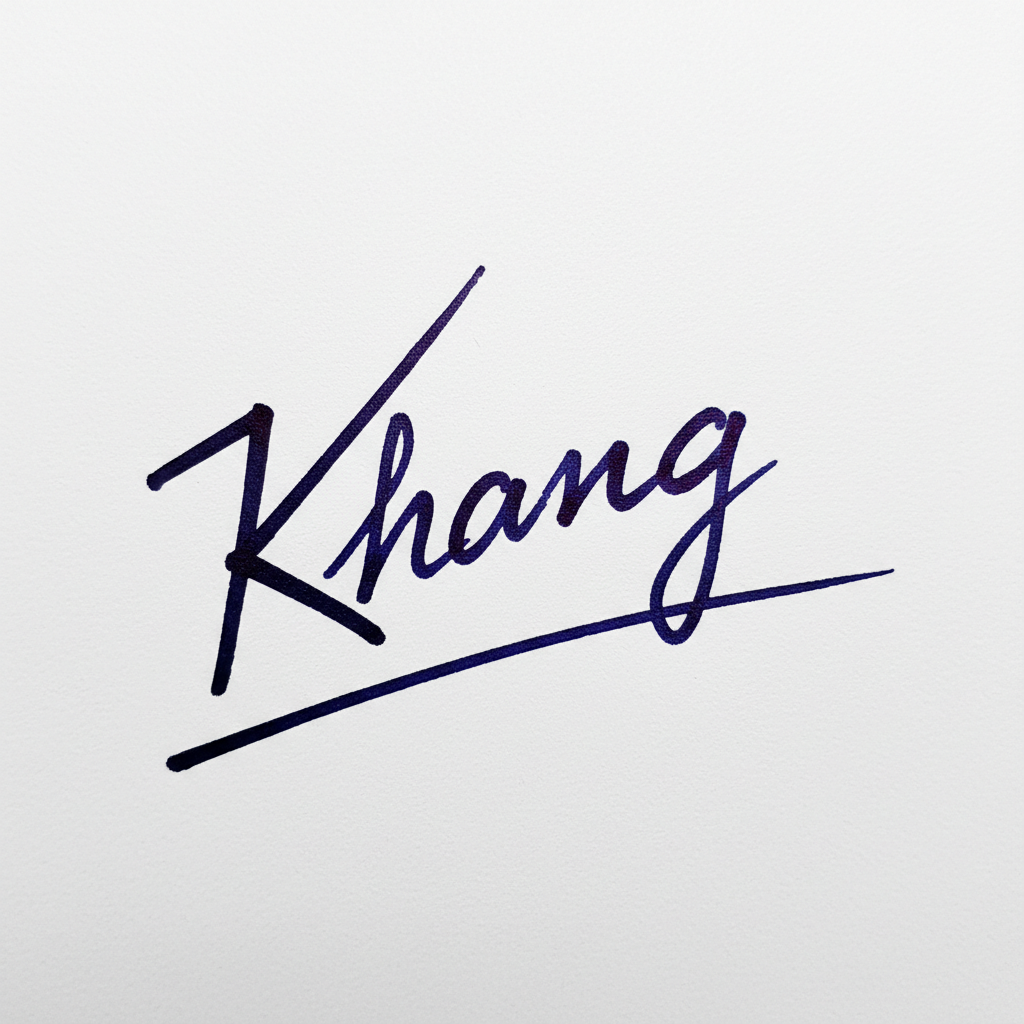 Mẫu chữ ký tên Khang số 9