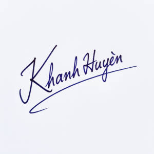 Mẫu chữ ký tên Khánh Huyền số 1