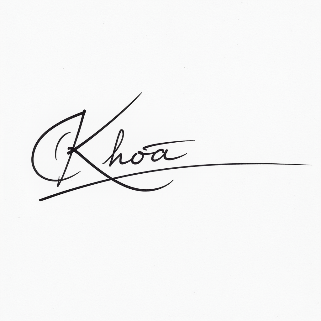 Chữ Ký Theo Tên Khoa: Bí Quyết Tạo Dấu Ấn Độc Đáo và Thu Hút Tài Lộc Mẫu chữ ký tên Khoa số 10