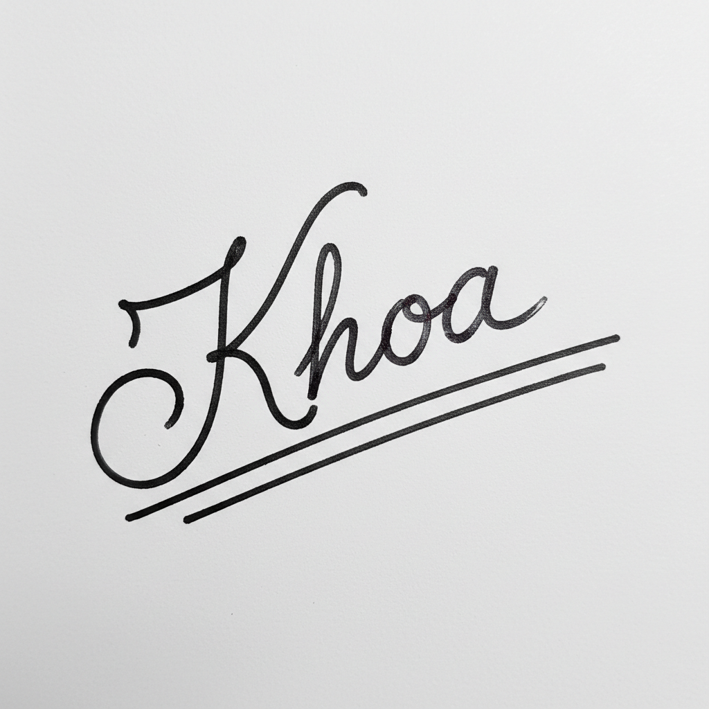Chữ Ký Theo Tên Khoa: Bí Quyết Tạo Dấu Ấn Độc Đáo và Thu Hút Tài Lộc Mẫu chữ ký tên Khoa số 7