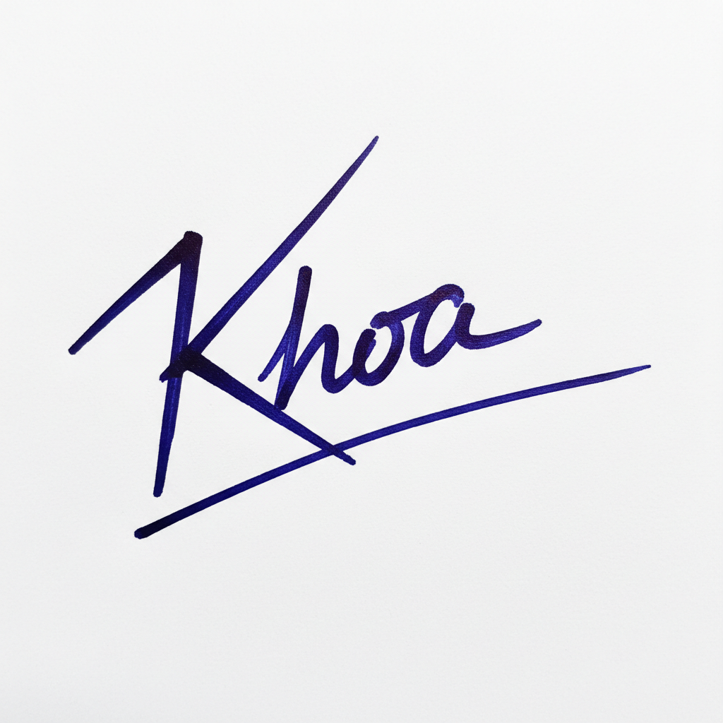 Chữ Ký Theo Tên Khoa: Bí Quyết Tạo Dấu Ấn Độc Đáo và Thu Hút Tài Lộc Mẫu chữ ký tên Khoa số 9