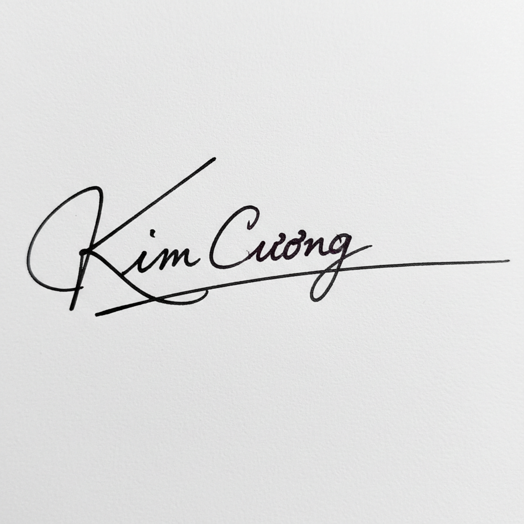 Mẫu chữ ký tên Kim Cương số 10